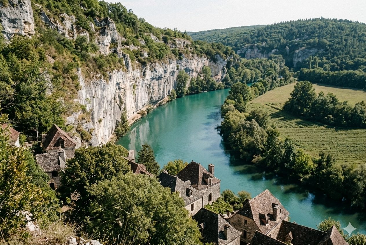 vallée du Célé sur les 100 km du Quercy